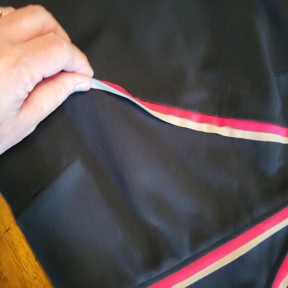 Muse Black Dress with Pink & Beige Ribbon Detail - Picture 4 of 13